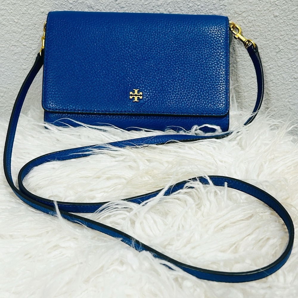 Tory Burch Nautical Blue Crossbody Bag New
